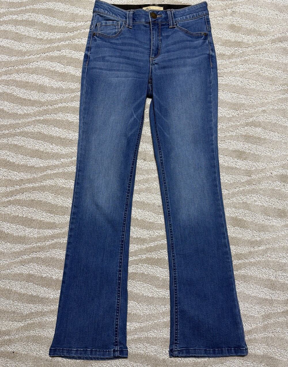 Democracy “Ab”solution Bootcut Women's Med Blue Jeans MR Stretch Size 2 27x31